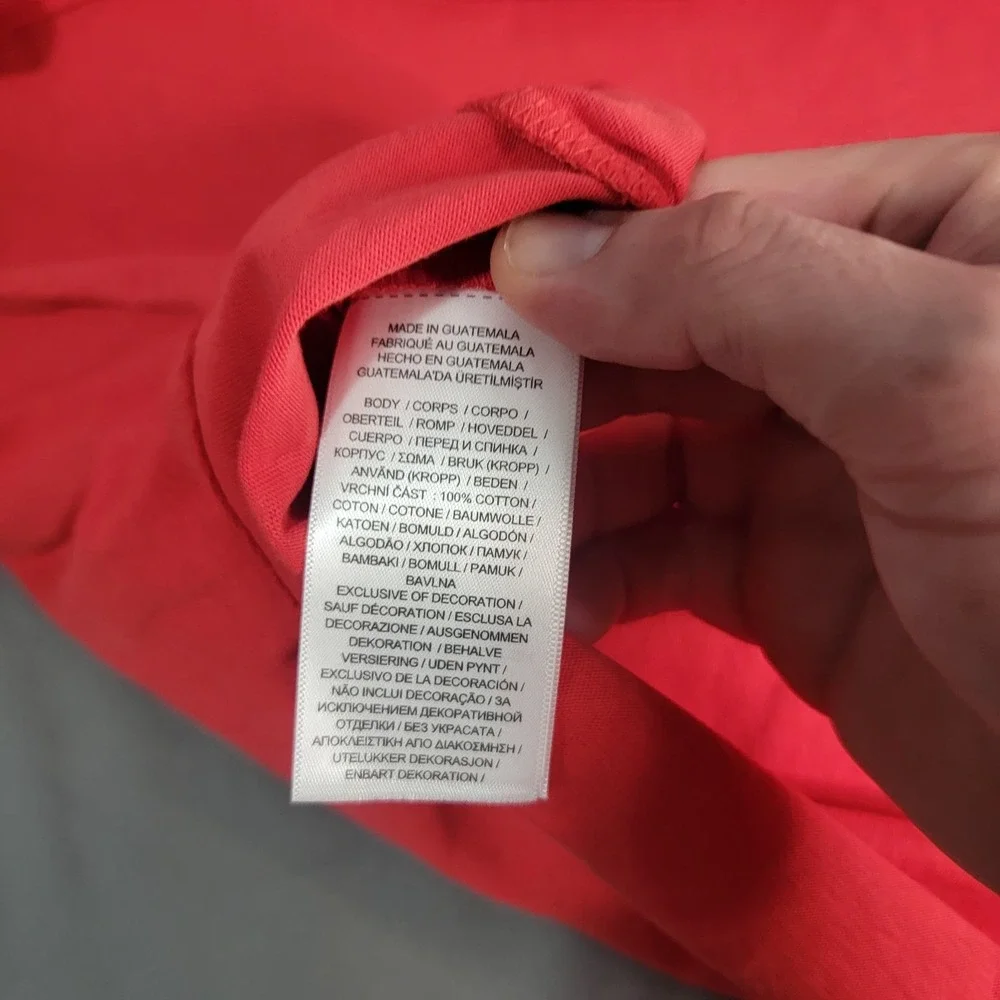 New Polo Ralph Lauren Jersey T Shirt Hoodie Men's Medium Red Lightweight NWT